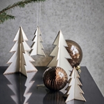 House Doctor juletræer Threed hvid og guld stående - Fransenhome